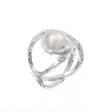 Carica l&#39;immagine nel visualizzatore di Gallery, Anello Tesori in argento naturale e perla
