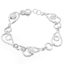 Carica l&#39;immagine nel visualizzatore di Gallery, Bracciale Tesori con perle e argento naturale
